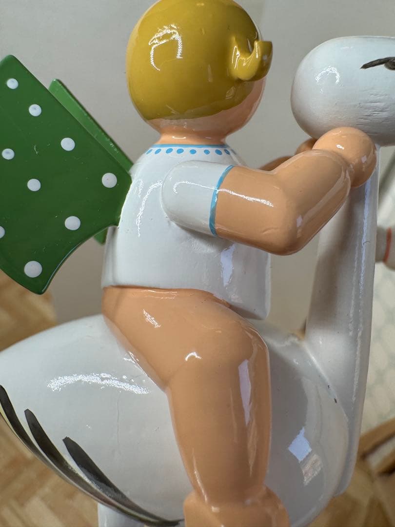 ヴェント & キューン　Wendt & Kuhn 赤ちゃん　コウノトリ　ピンク