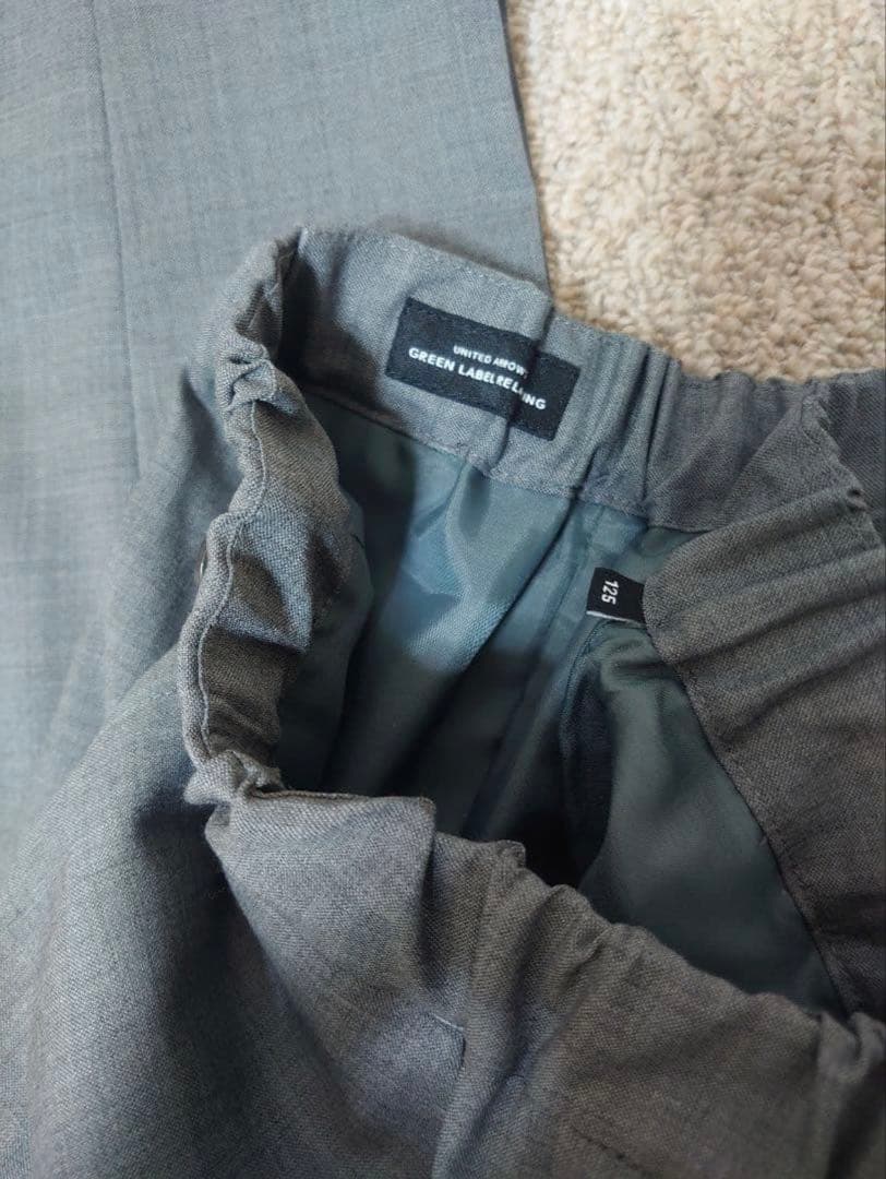 グリーンレーベルリラクシング✤グレー✤男子スーツ１２５ 長スボン★卒園式★入学式