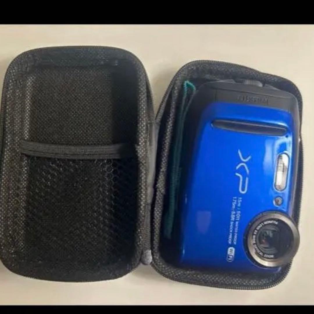 FUJIFILM FINEPIX XP90ブルー防水デジカメ　超美品