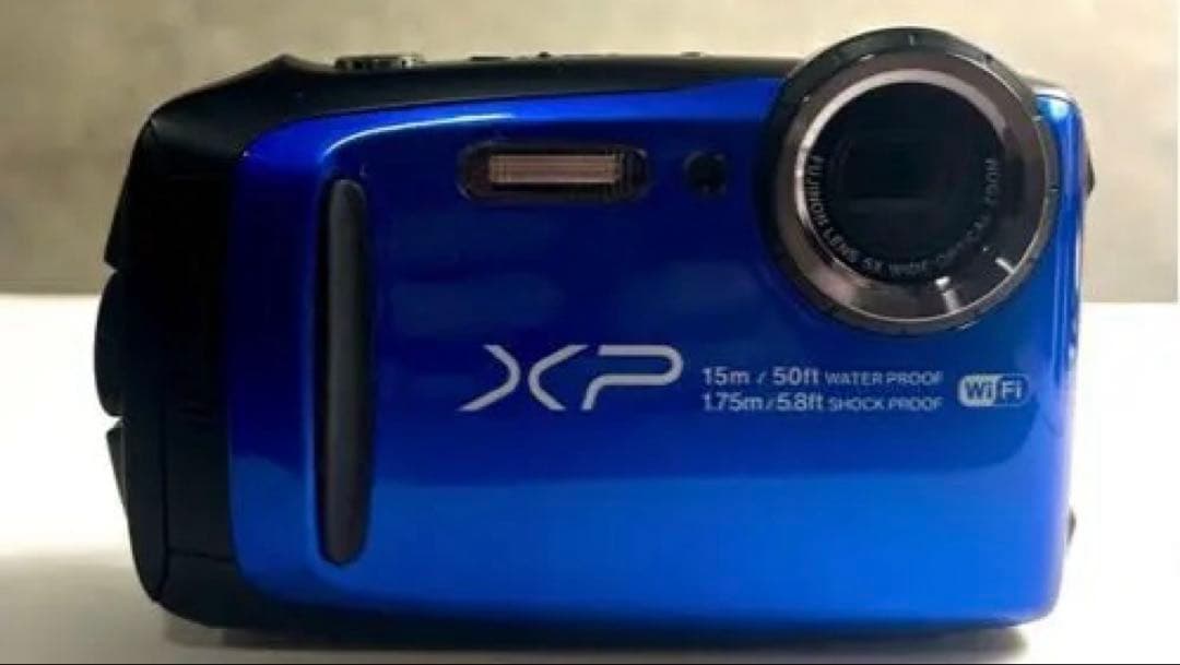 FUJIFILM FINEPIX XP90ブルー防水デジカメ　超美品