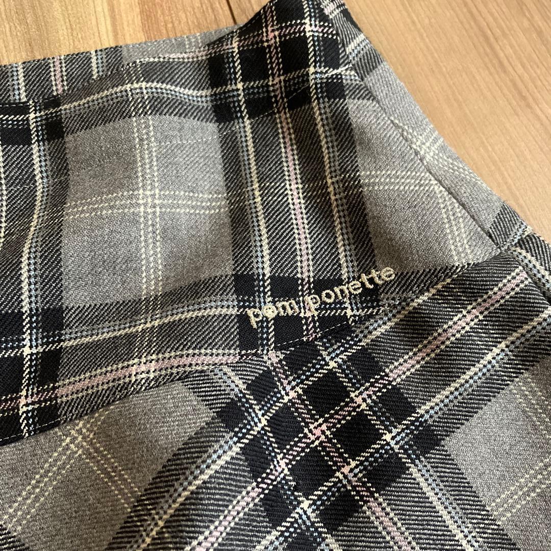 美品！メゾピアノ　フォーマル　セットアップ　160 エンブレム　チェック