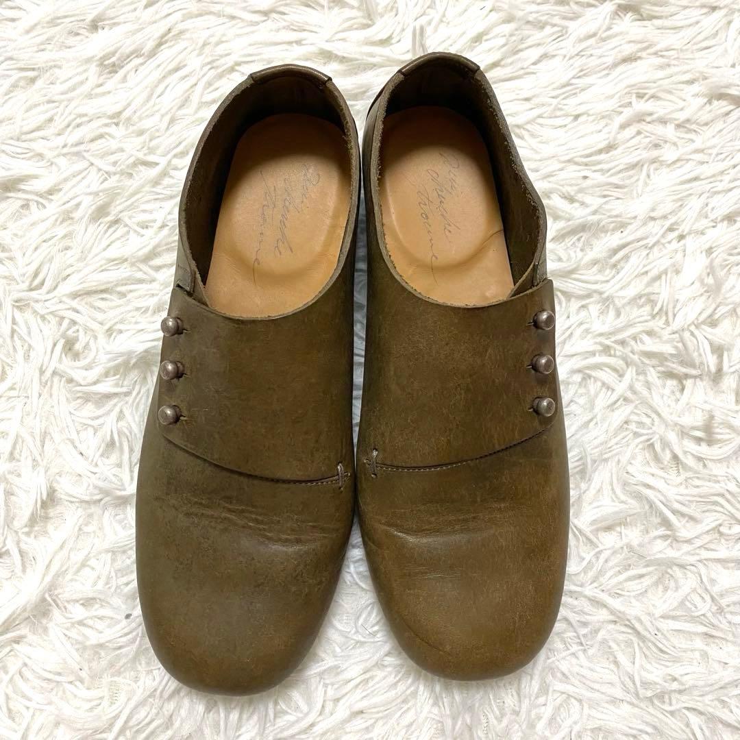 【美品】 shoe&sewn Medoc 38 シューアンドソーン モスグリーン