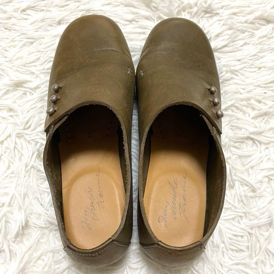 【美品】 shoe&sewn Medoc 38 シューアンドソーン モスグリーン