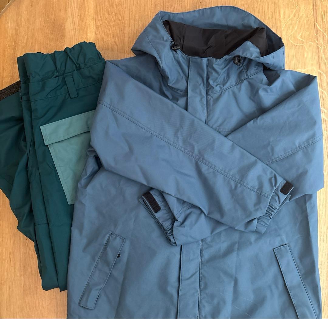 ii × GREENCLOTHING キッズ用　スノーボードウェア 上下セット