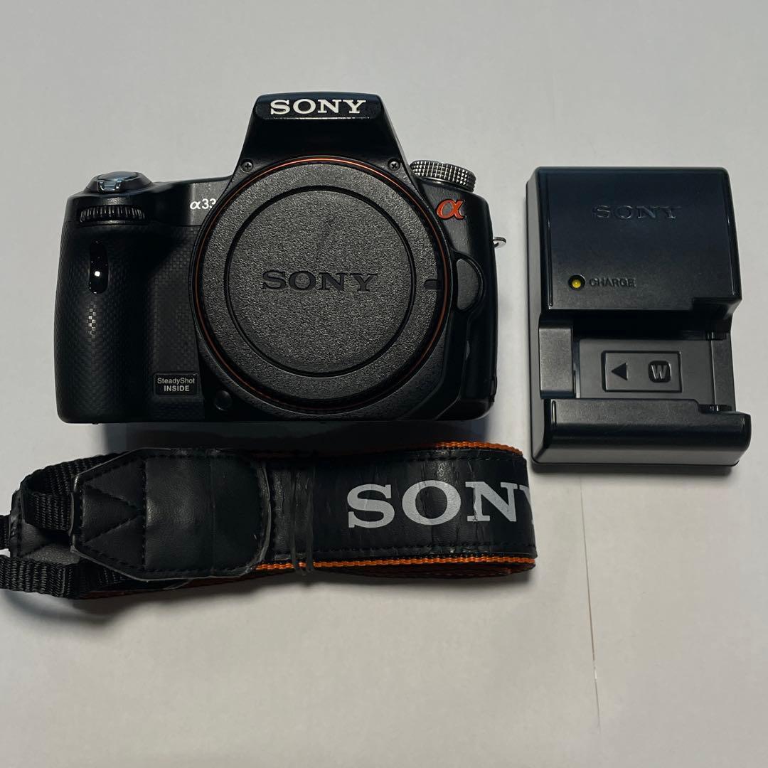 SONYα33 18-55レンズ付約13,000回、動作OK、充電器・バッテリー