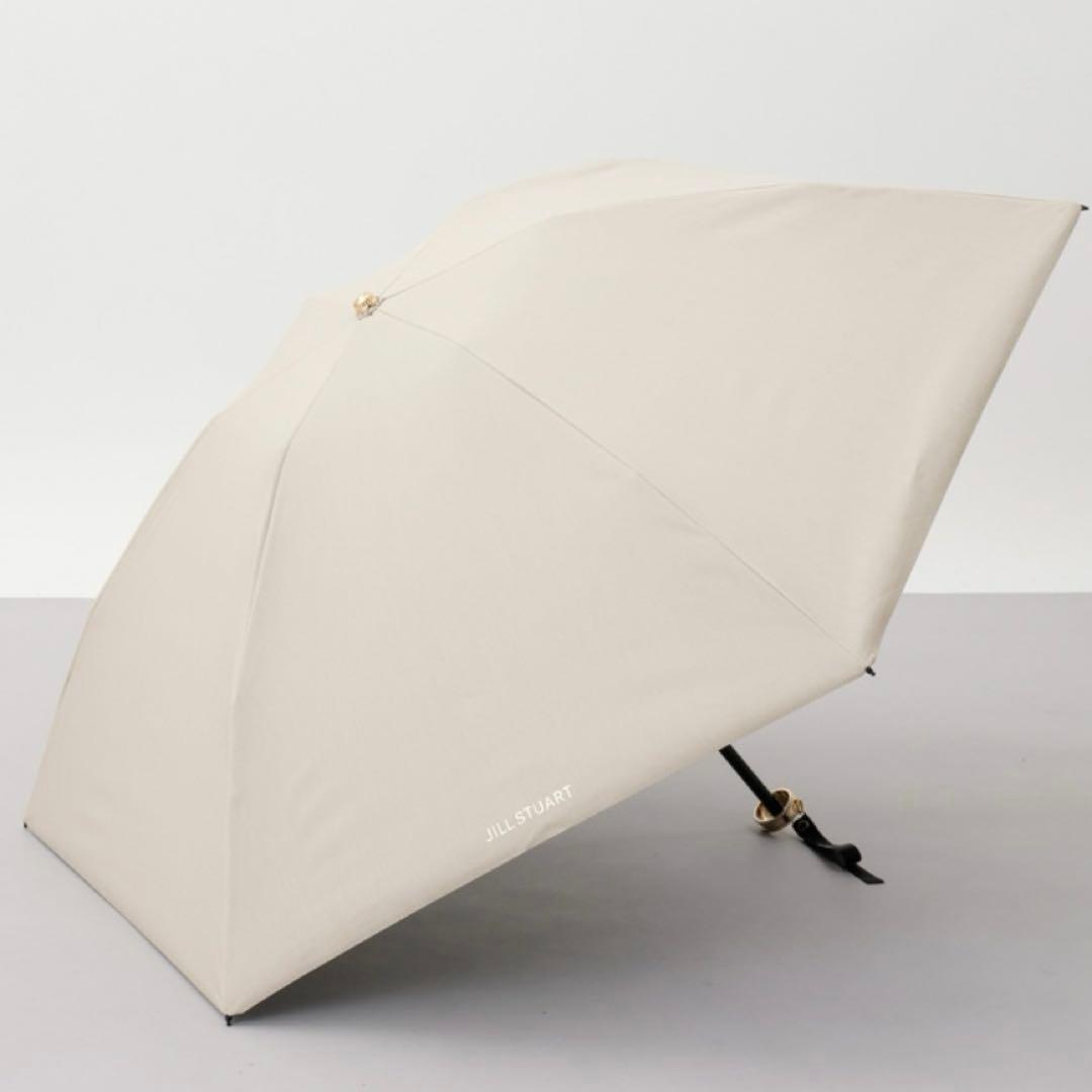 JILLSTUART 東レ サマーシールド 折り畳み晴雨兼用傘 日傘 ベージュ