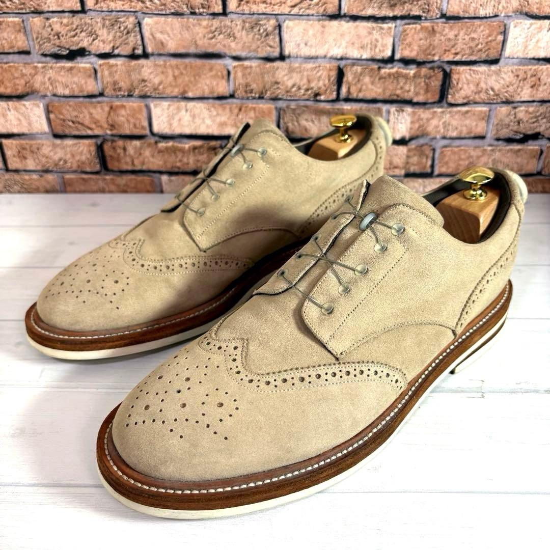 美品■ソフネット スペクタス■ドレスシューズ✨ウィングチップ メダリオン BOA