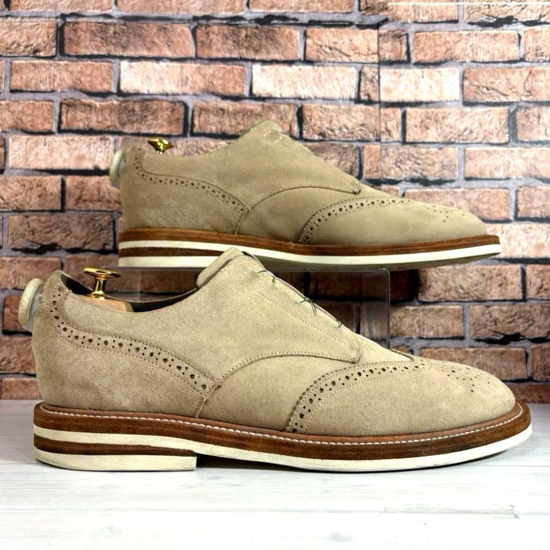 美品■ソフネット スペクタス■ドレスシューズ✨ウィングチップ メダリオン BOA