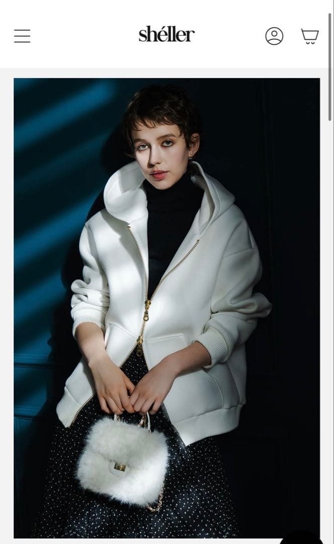 sherller シェリエ ダンボールニットパーカー 極美品