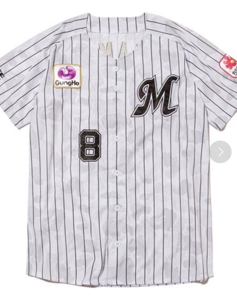 ロッテ ×A BATHING APE レプリカユニフォーム アセベド　サイズL