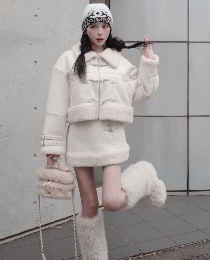 darich☆フェイクムートン スカートのみ新品未使用