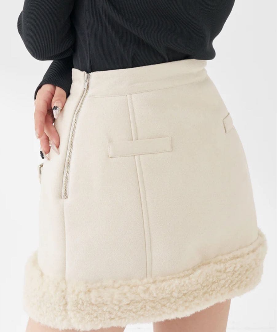 darich☆フェイクムートン スカートのみ新品未使用