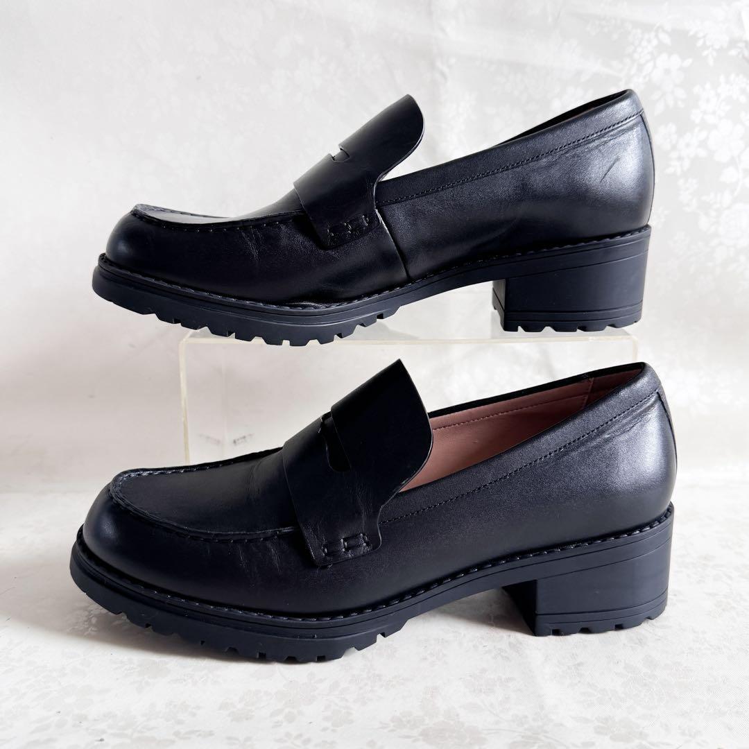 ✨極美品✨コールハーン カメア ラグ スリッポン ローファー 9B 厚底