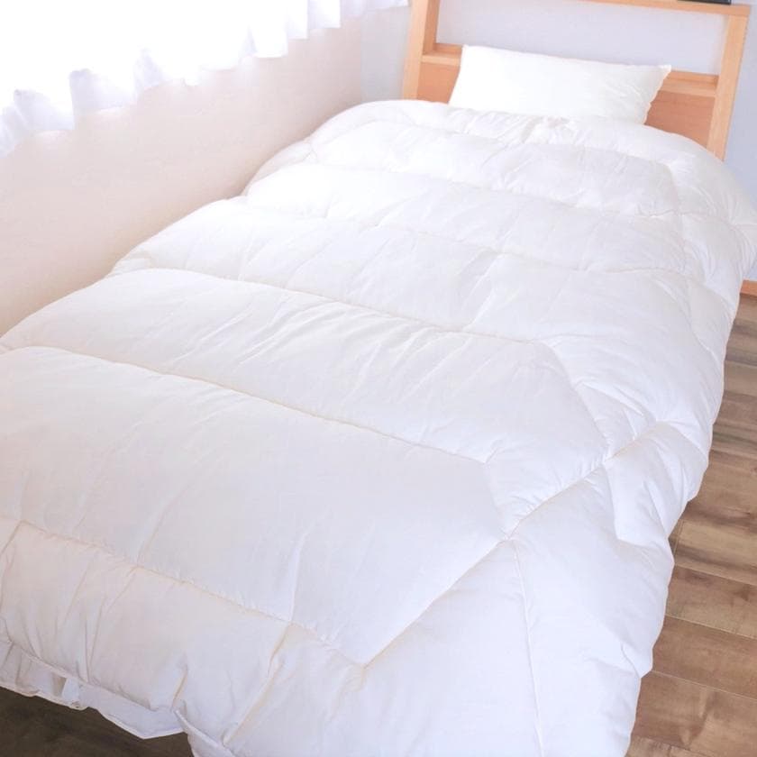 ミクロガード スタンダード 2枚合わせ掛け布団［シングル］ベージュ／テイジン