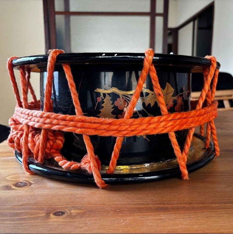 締太鼓　太鼓 大・小セット スタンド付き