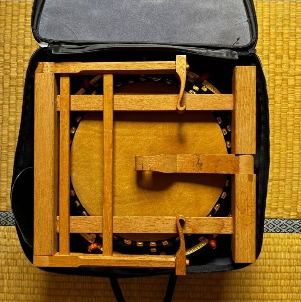 締太鼓　太鼓 大・小セット スタンド付き