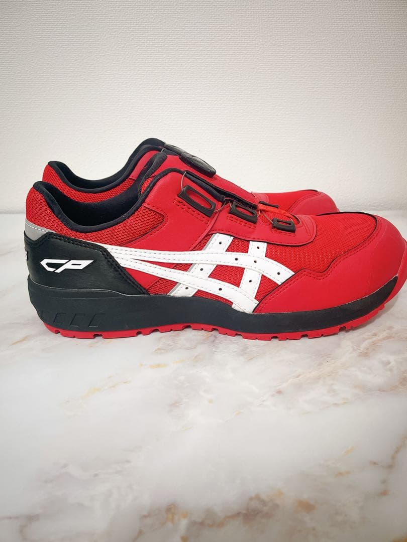 【新品未使用】アシックス　安全靴　BOAシステム 赤　asics 26.5センチ