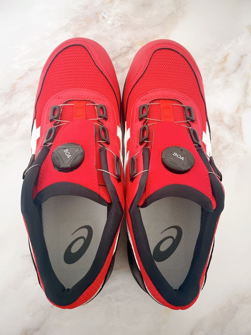 【新品未使用】アシックス　安全靴　BOAシステム 赤　asics 26.5センチ
