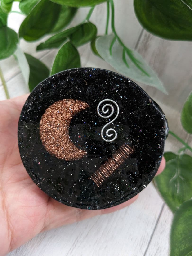 【つる927】まっくろくろの黒電話ちゃん形オルゴナイト☆他６点