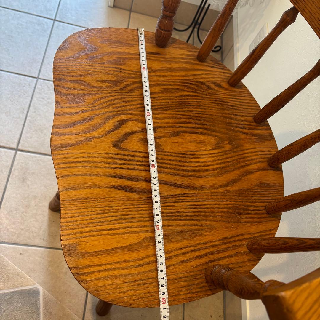 【希少品】ウッド ウィンザーチェア　回転椅子 カウンターチェア スポークチェア