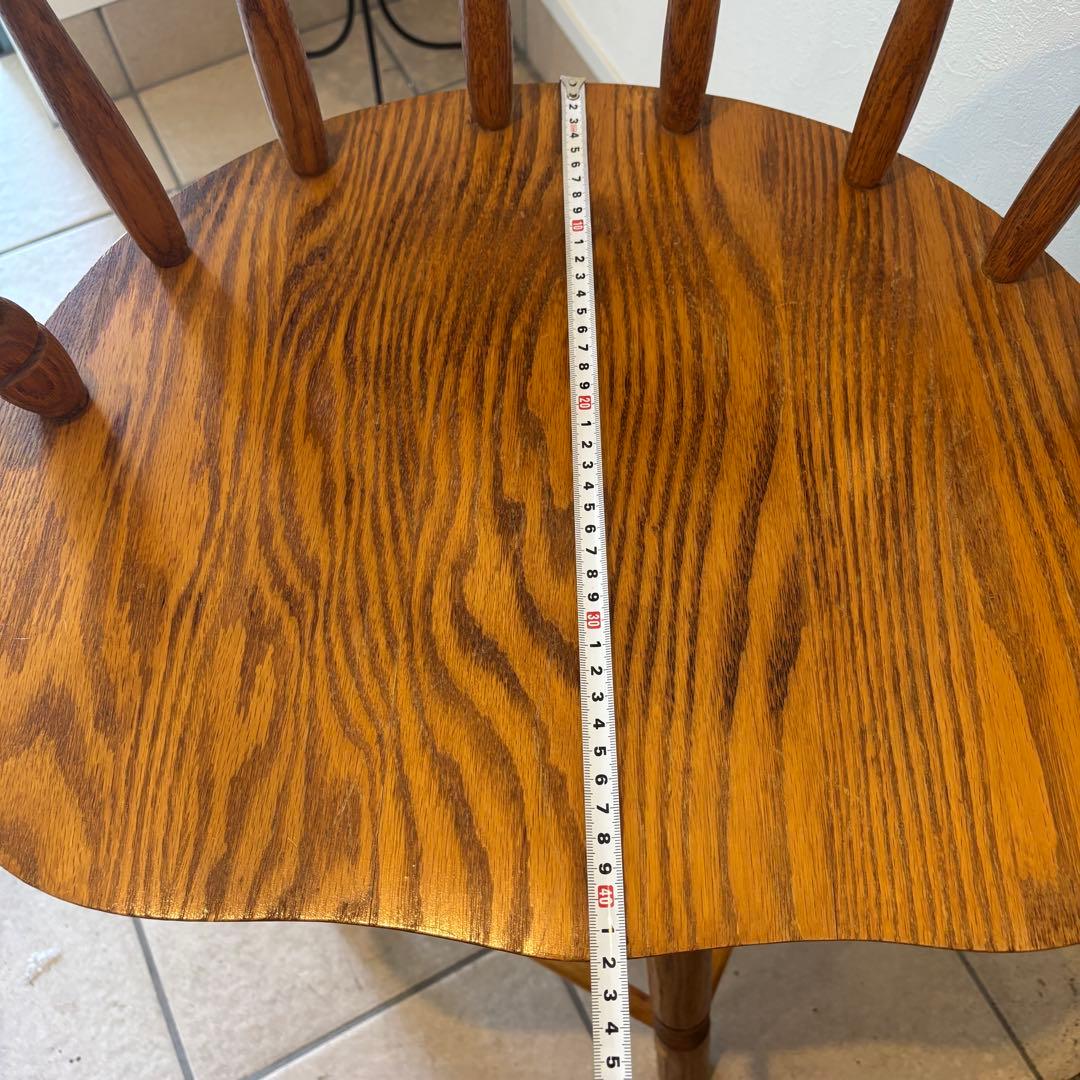 【希少品】ウッド ウィンザーチェア　回転椅子 カウンターチェア スポークチェア