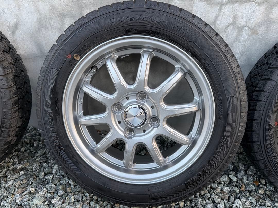 軽自動車14インチ　スタッドレスタイヤ＋ホイールセット　155/65/14