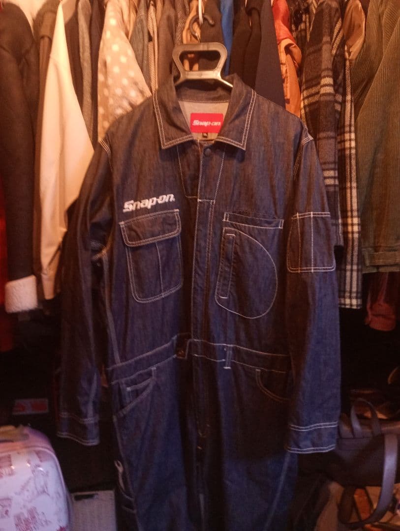 値下げ可 snapon スナップオン ツナギ ダークデニム 黒 3L 美品