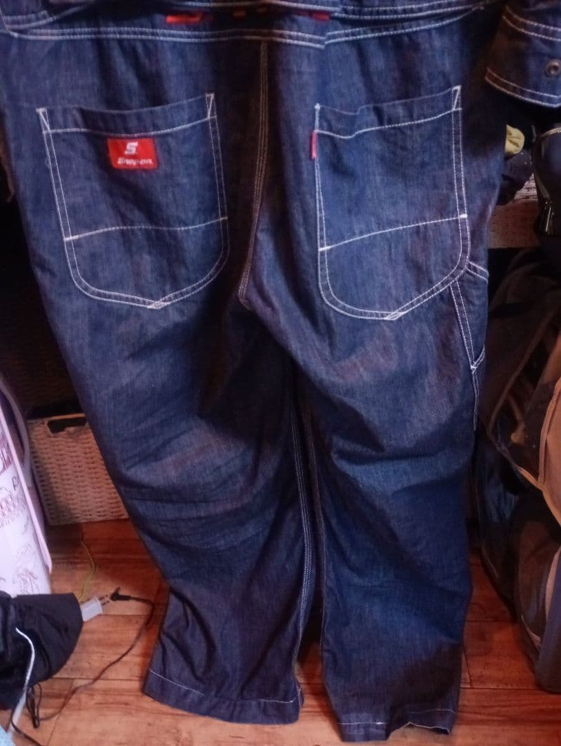 値下げ可 snapon スナップオン ツナギ ダークデニム 黒 3L 美品