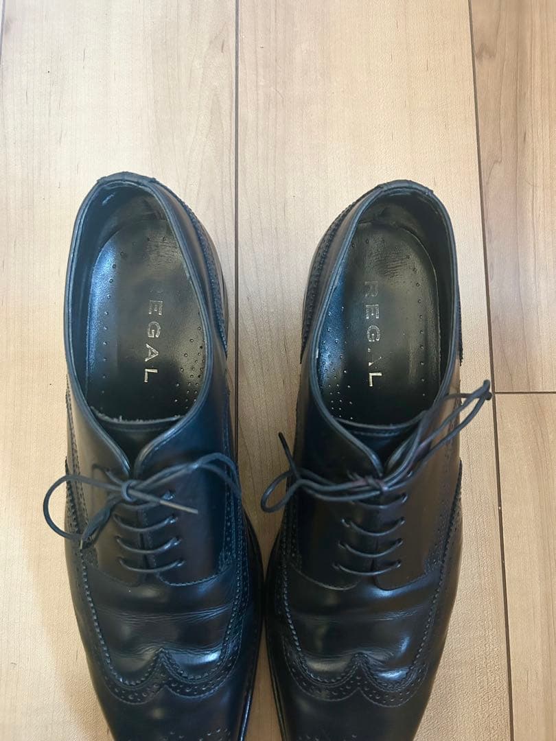 【美品】REGAL リーガル ウイングチップ メダリオン 25cm