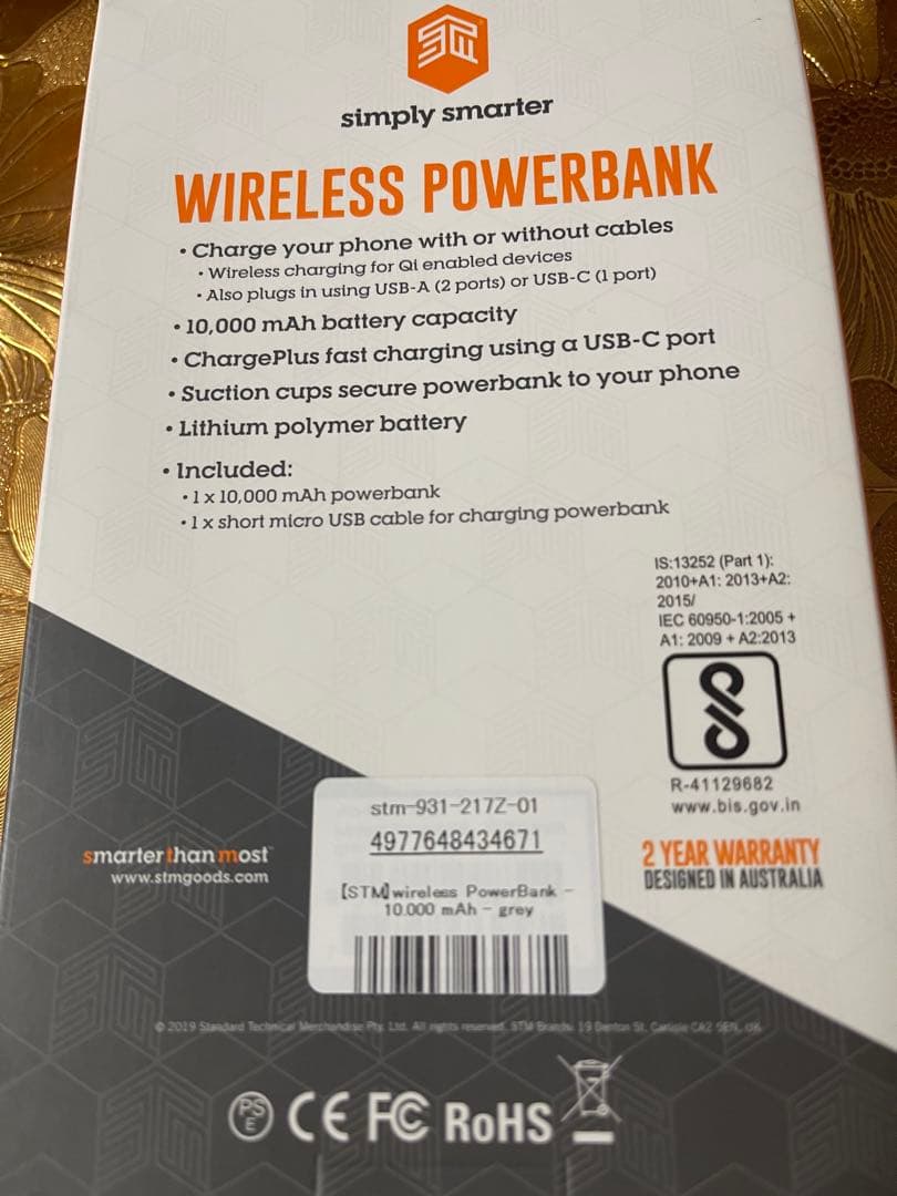 スマホアクセサリー Wireless Powerbank 10,000mAh
