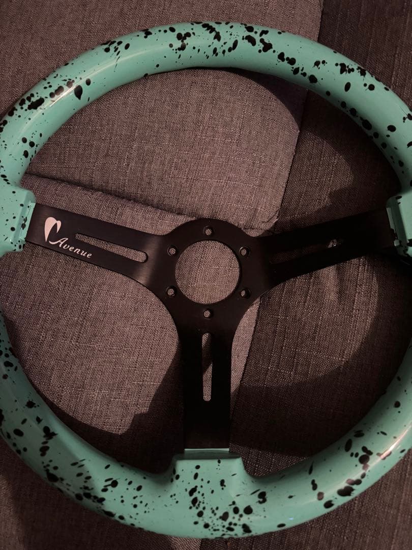 Avenue ステアリング　ミント/スプラッター