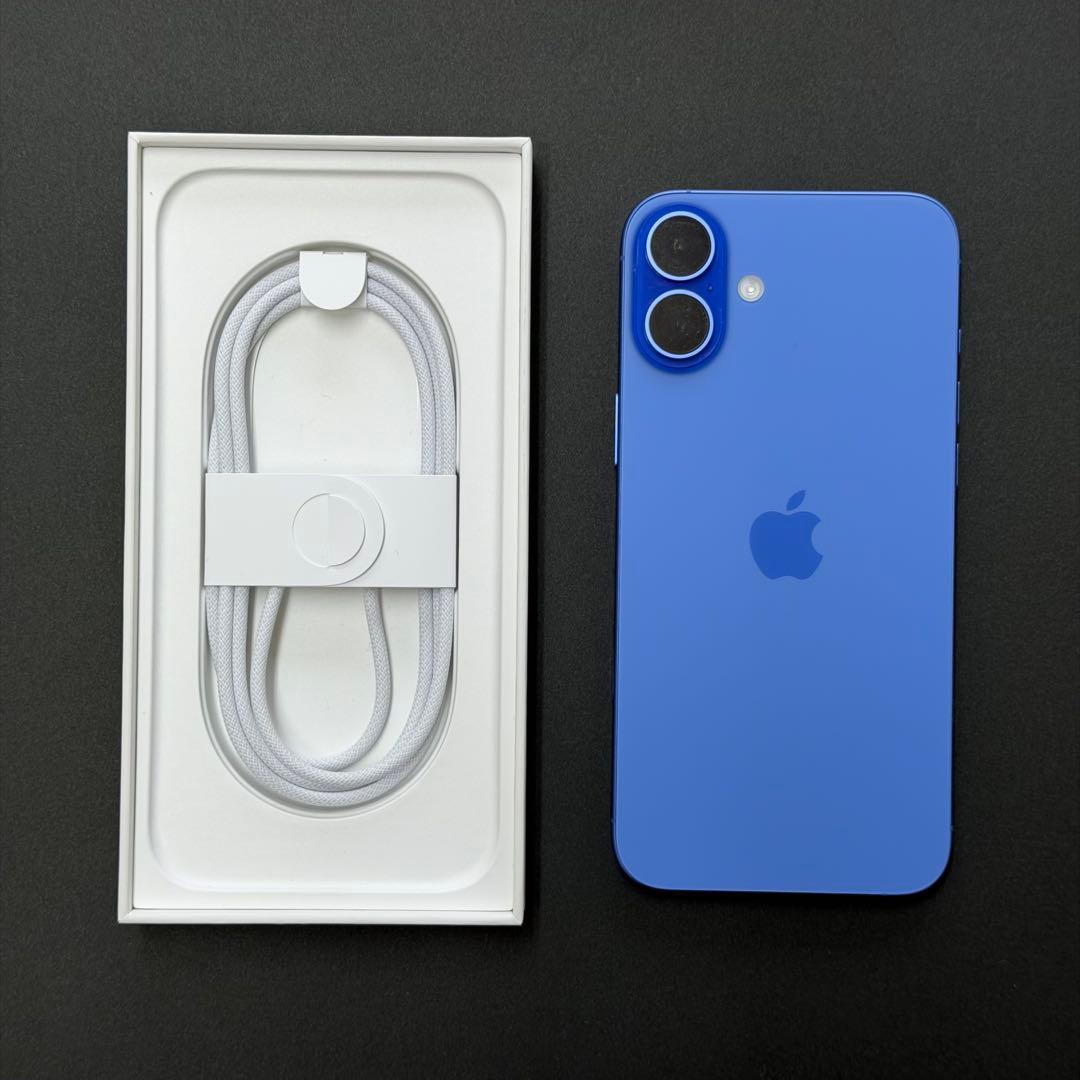 極美品 iPhone16 Plus 256GB SIMフリー ウルトラマリン