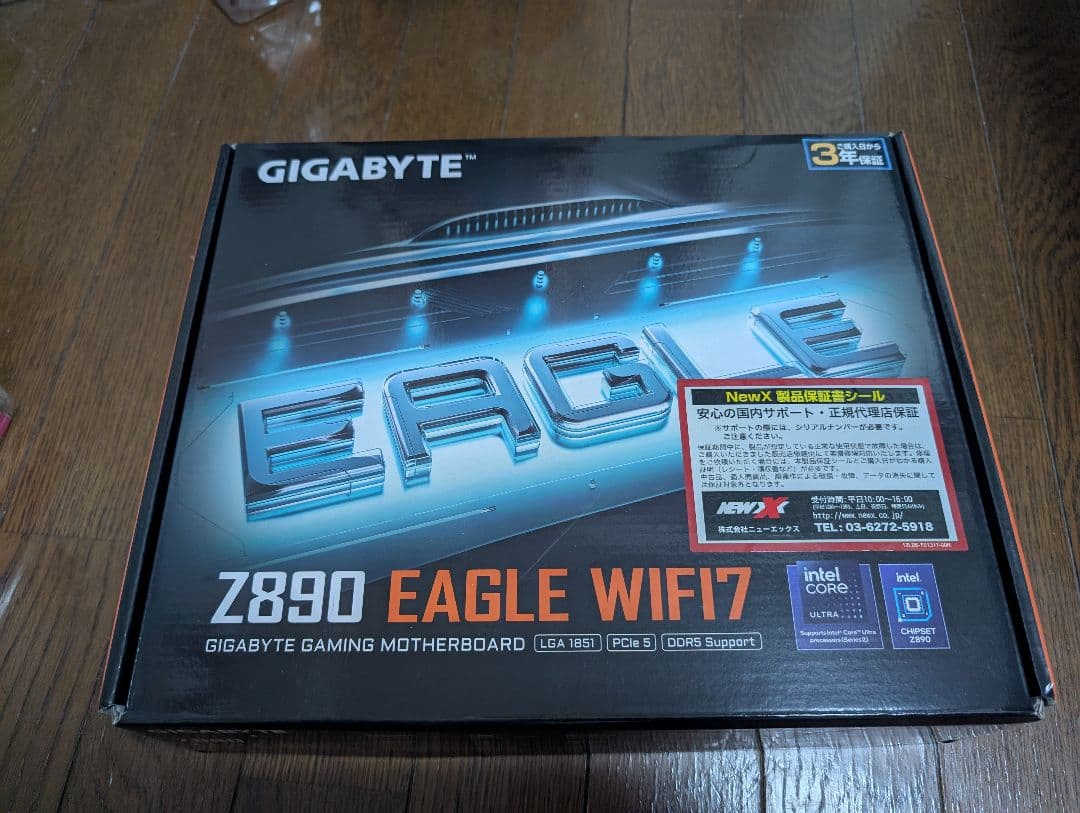 GIGABYTE Z890マザーボード+DDR5 6400 32Gメモリーセット