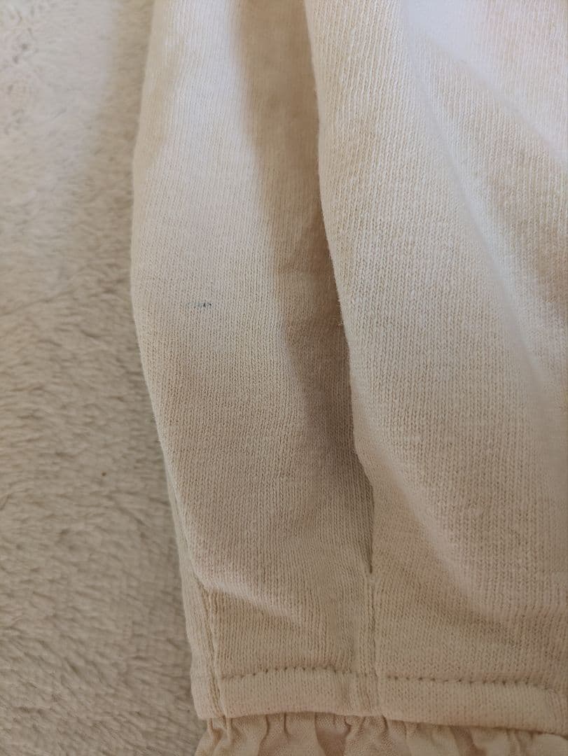 ネストローブ　nestrobe 　布帛コンビ裾フリルパンツ