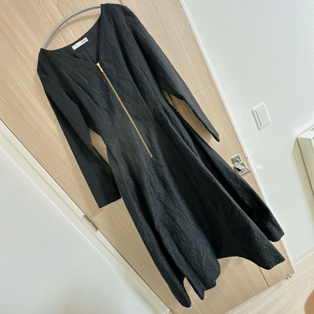 ジェンヌJENNE ジャガード美シルエットワンピース　M