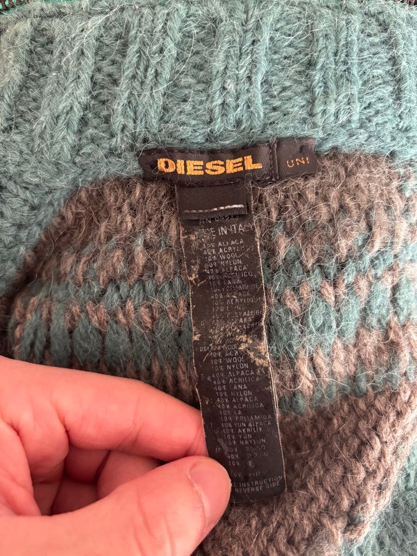 希少 diesel バラクラバ　ダブルジップ イタリア製 90s vintage