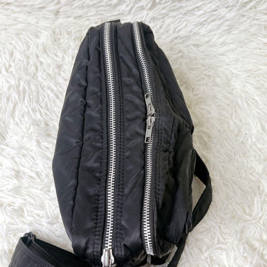 PORTER TANKER 2層式 ナイロン ショルダーバッグ y2k