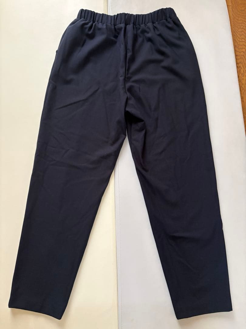 【OUR】LEE別注　洗える裏起毛のあったかテーパードパンツ　ネイビー