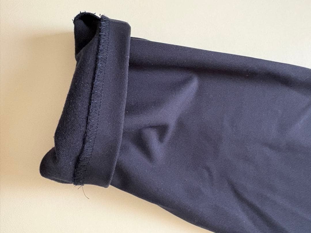 【OUR】LEE別注　洗える裏起毛のあったかテーパードパンツ　ネイビー