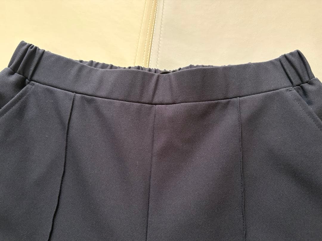 【OUR】LEE別注　洗える裏起毛のあったかテーパードパンツ　ネイビー