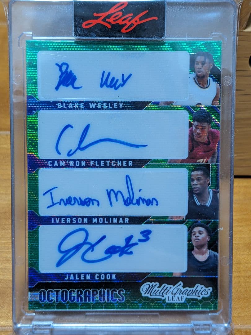 Jordan Hawkins 他 leaf NBA auto 自筆 /7シリ
