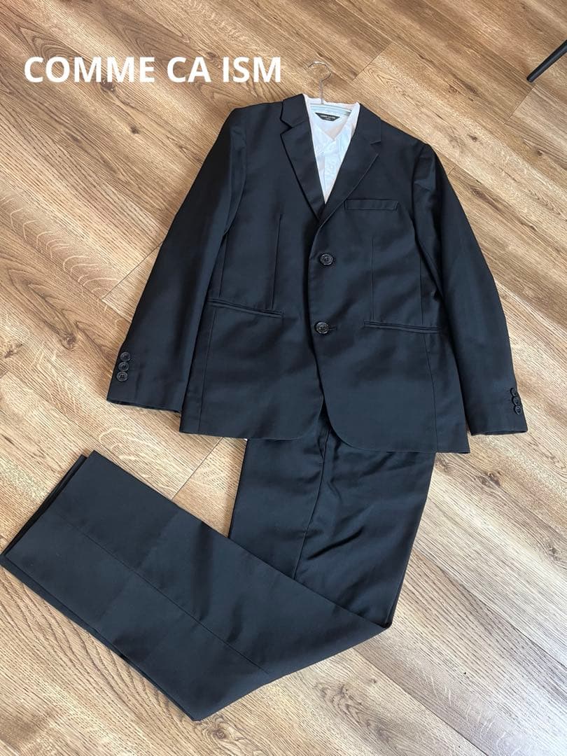 コムサイズム✴︎フォーマルスーツ2つボタン黒卒業式 入学式160男の子