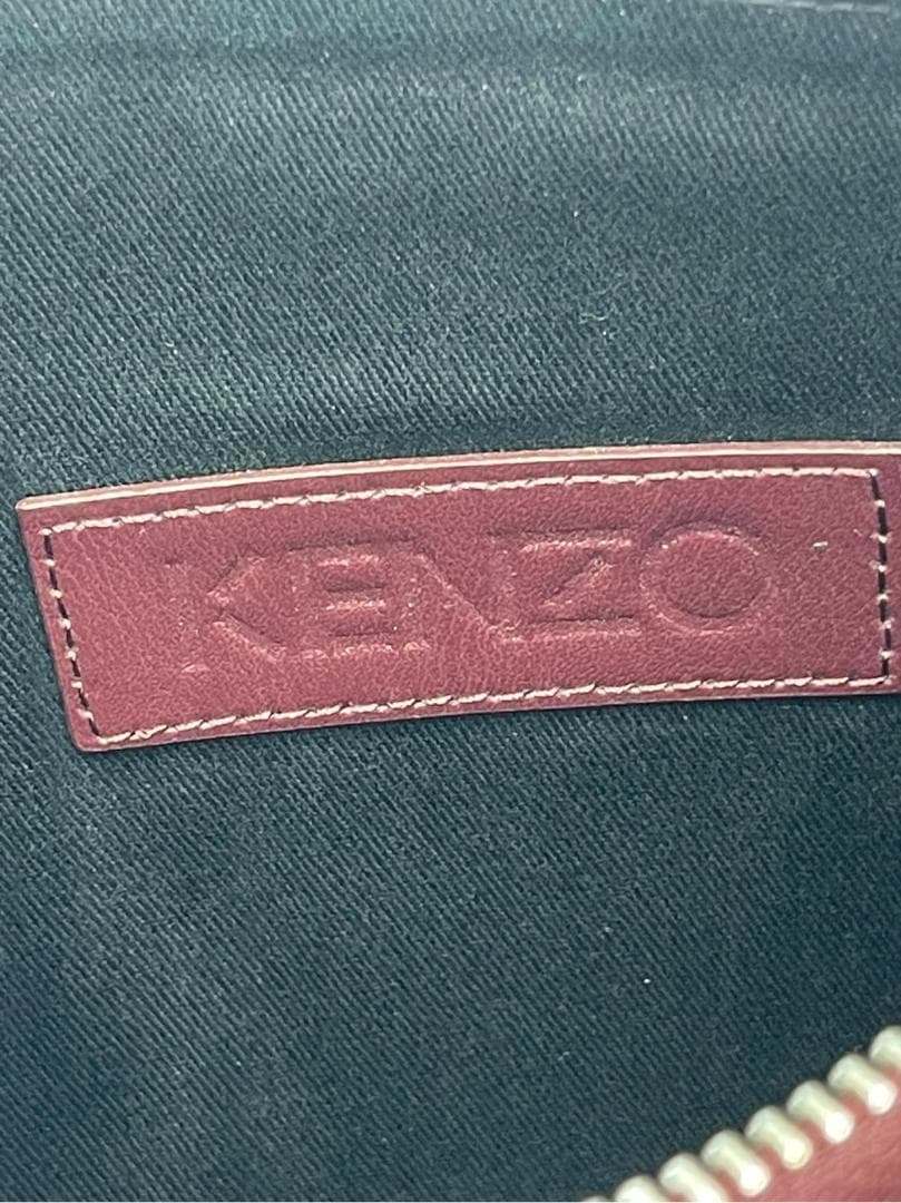 【美品】KENZO レザー　クラッチバック　ポーチ　バック　ケンゾー