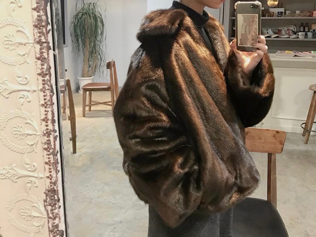 LEINWANDEラインヴァンド faux fur jacketファージャケット