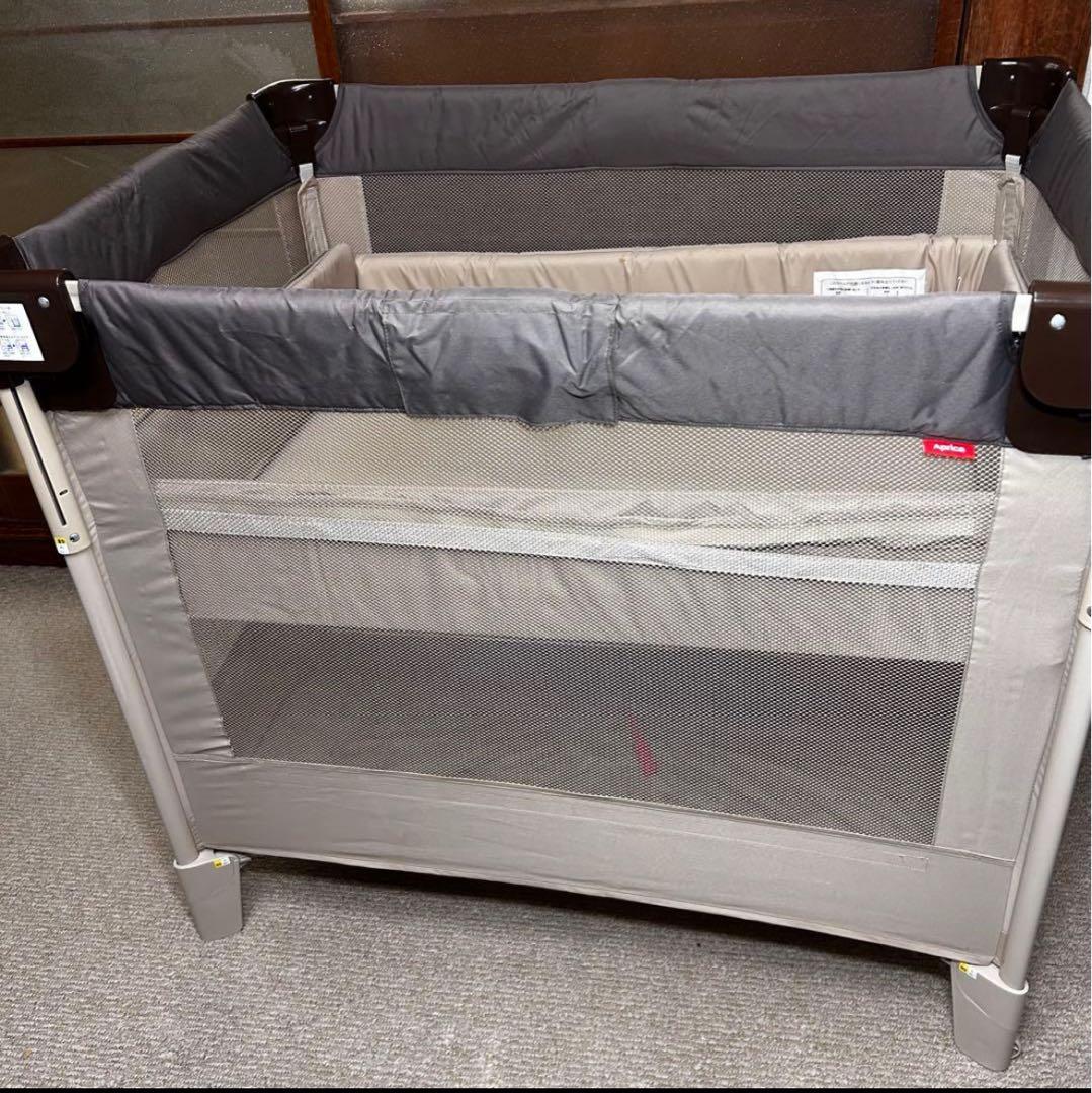 ココネルエアー 折り畳み ベビーベッド ココアブラウン
