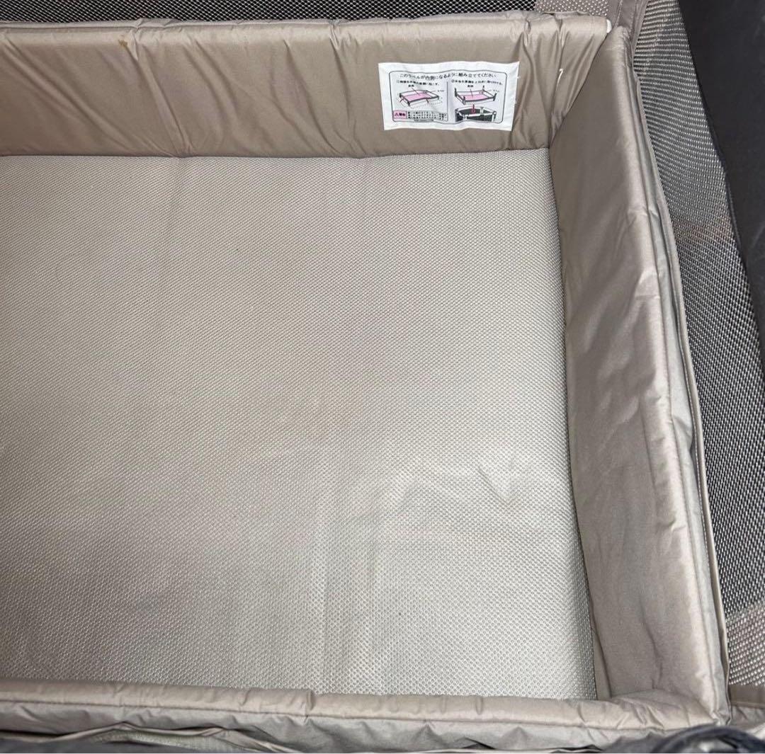 ココネルエアー 折り畳み ベビーベッド ココアブラウン