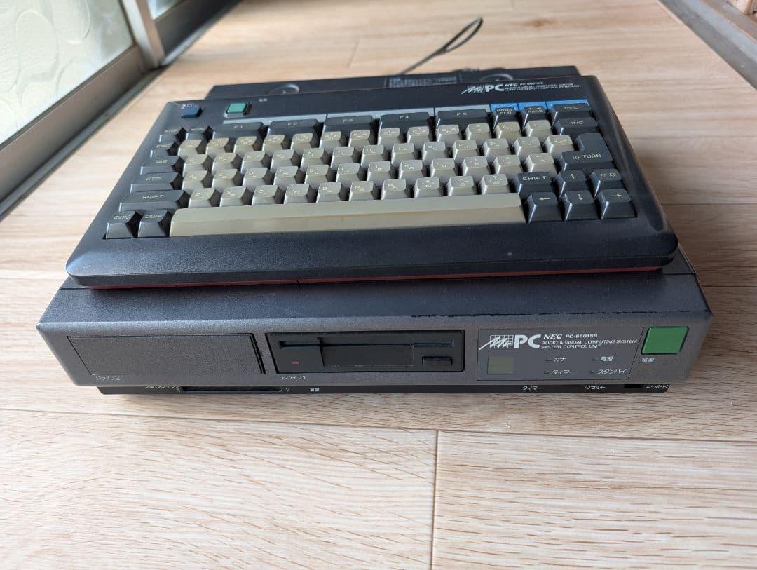 NEC PC-6601SR レトロPC本体と純正キーボード 起動ディスク ゲーム