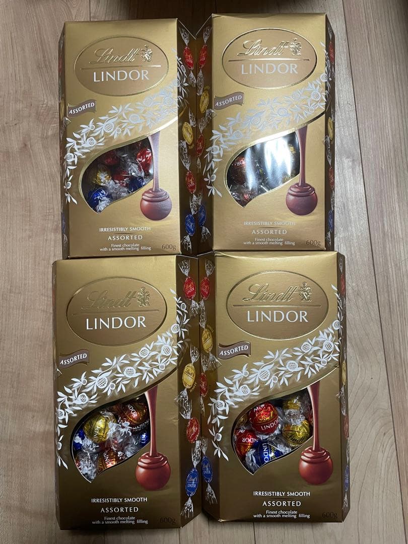 リンツ リンドール 4種アソート 600g 4個