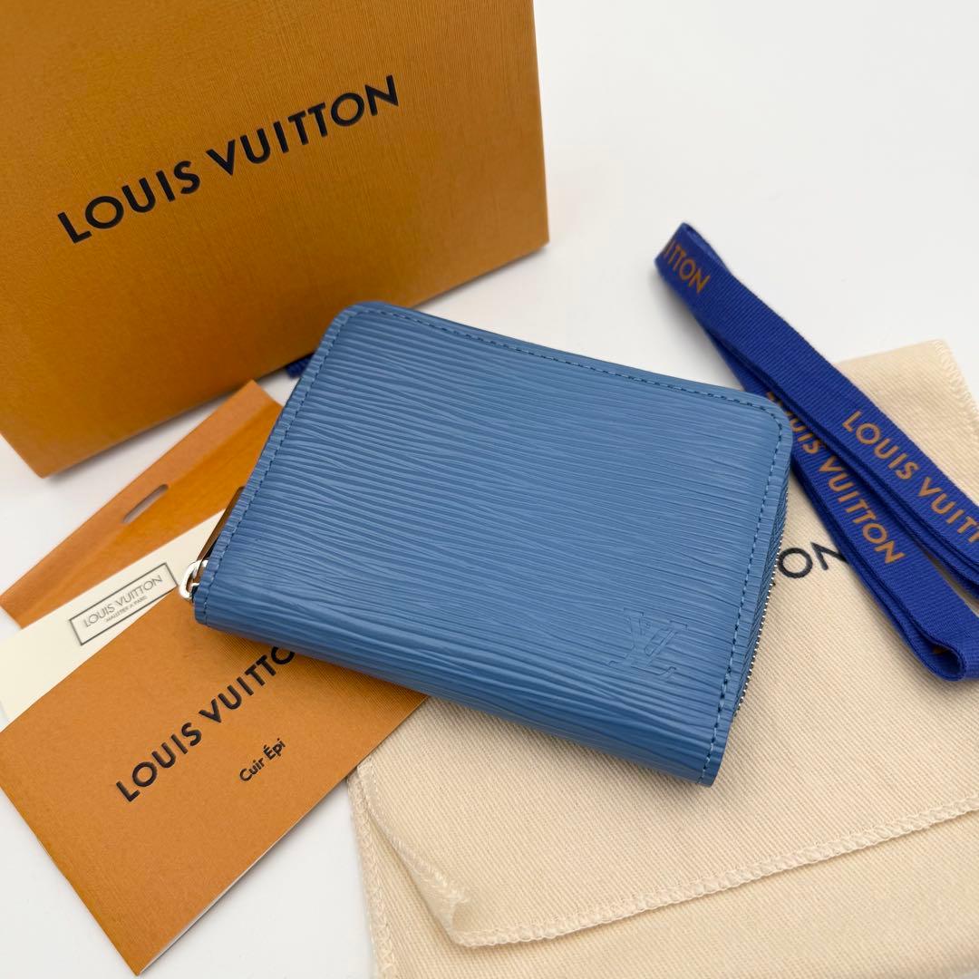 未使用✨ LOUIS VUITTON ジッピー パース アンディゴブルー