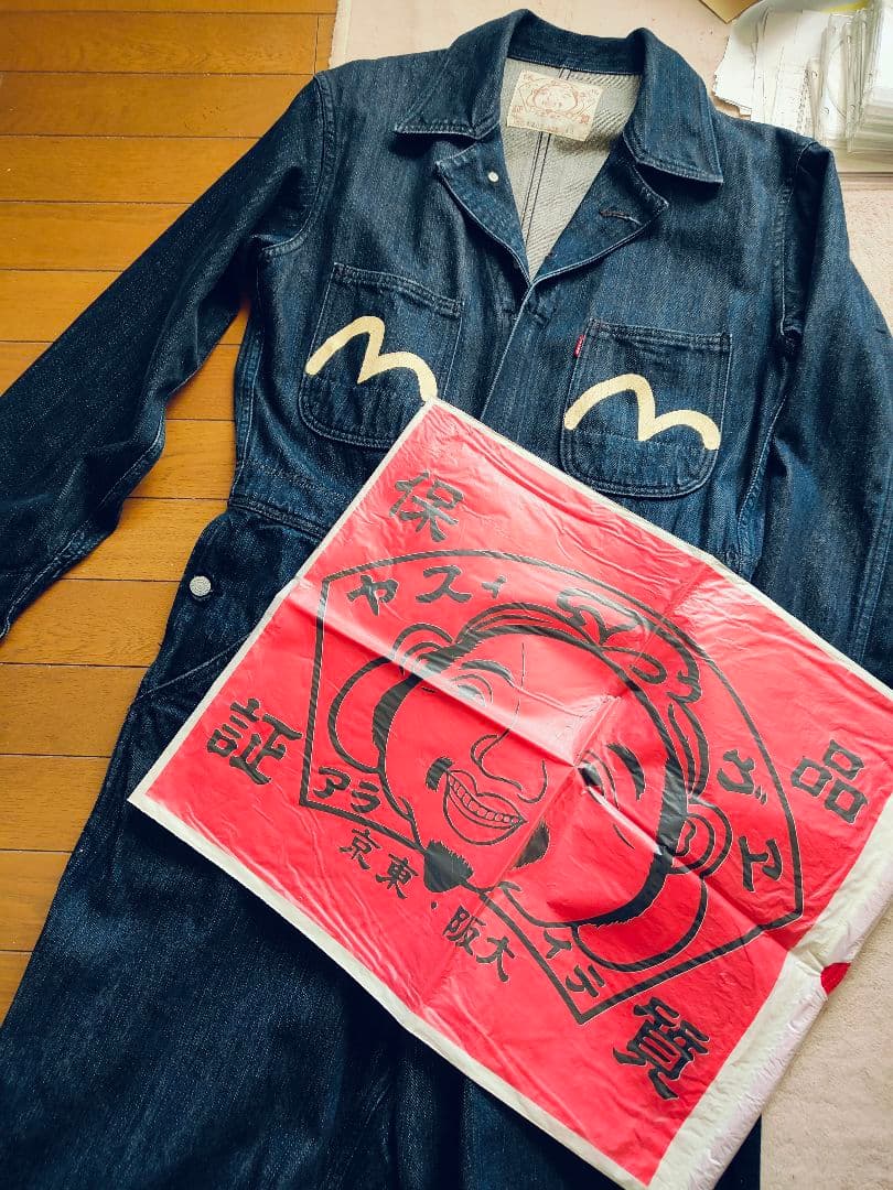 【EVISU】オールインワン　デニム　ツナギ　エヴィス
